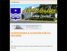 Tablet Screenshot of alcaldiadeazua.com